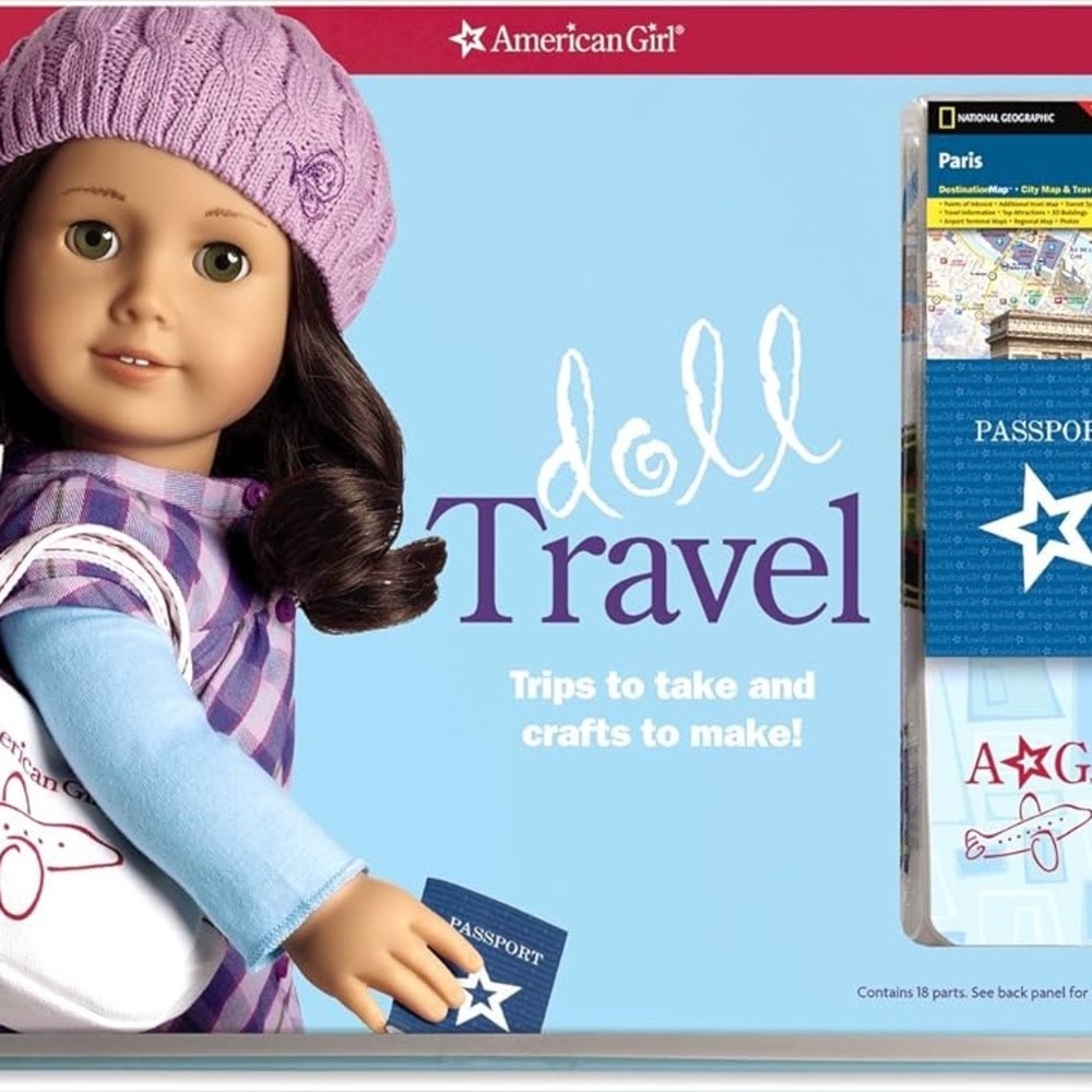AMERICAN GIRL Doll Travel Activity Set #kidcore #dollaccessories